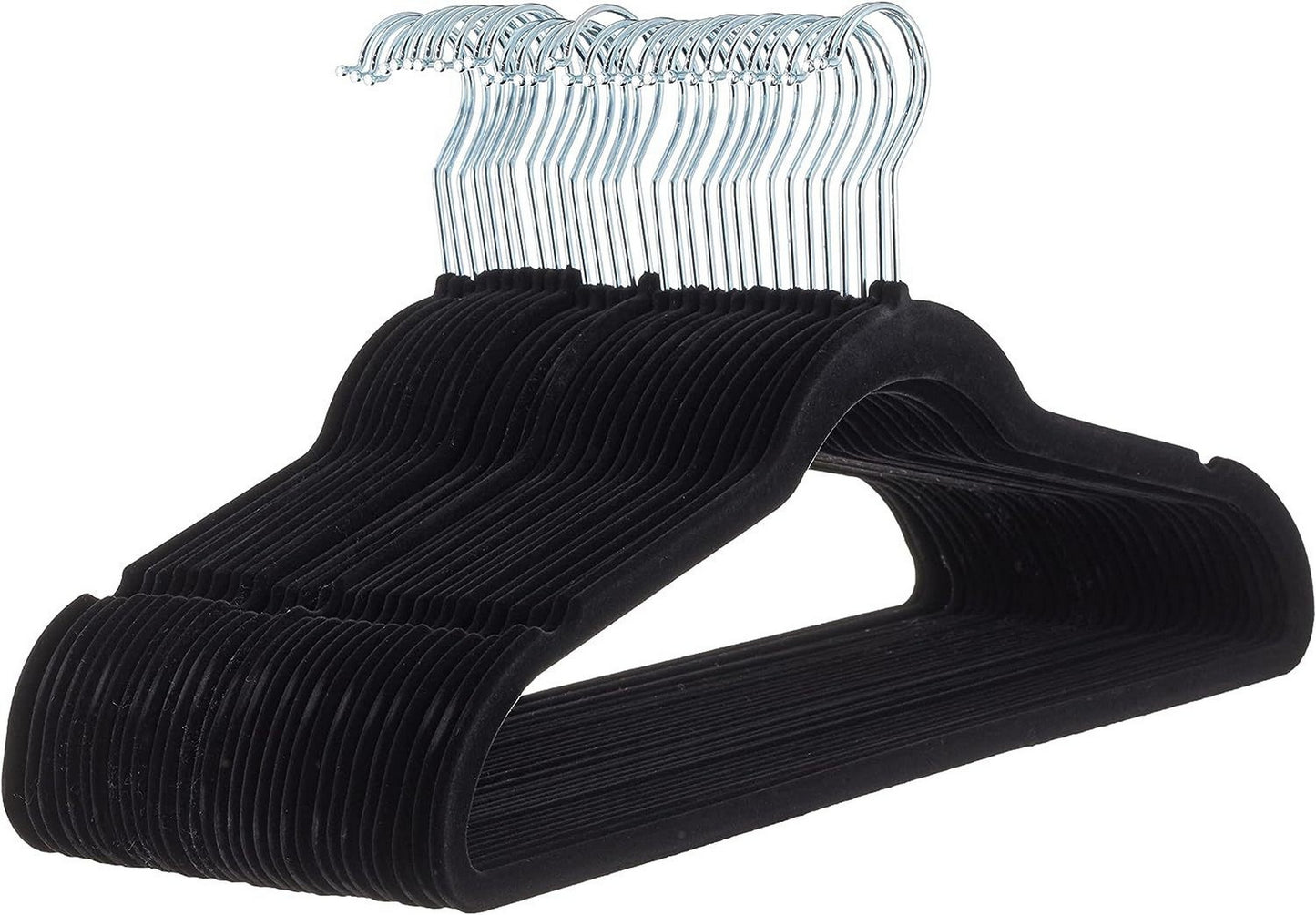 200-Pack WisdomFur Premium Velvet Hangers - Non-Slip, Heavy Duty, 18 Inches 360° Swivel Hooks, Ideal for Jumper, Pullovers, Jackets, and Hoodies