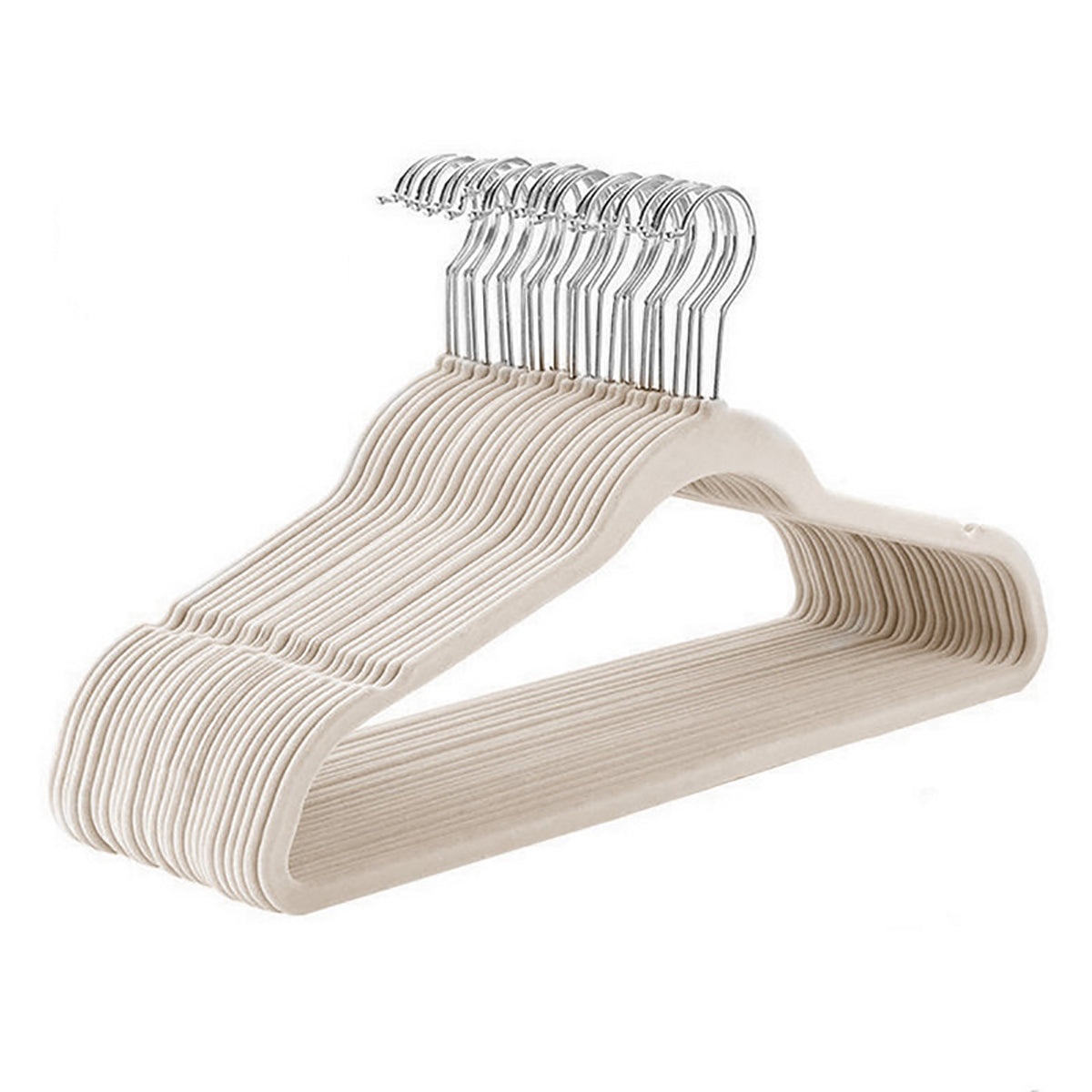 200-Pack WisdomFur Premium Velvet Hangers - Non-Slip, Heavy Duty, 18 Inches 360° Swivel Hooks, Ideal for Jumper, Pullovers, Jackets, and Hoodies