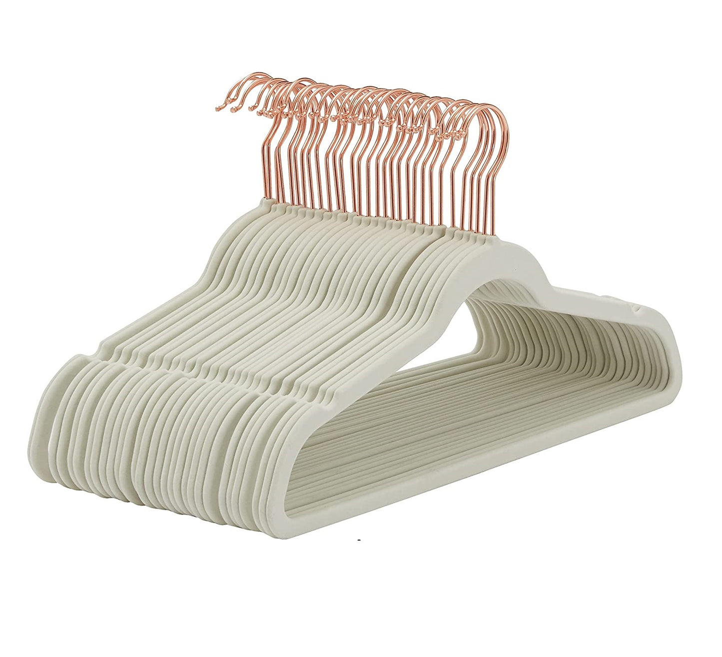 200-Pack WisdomFur Premium Velvet Hangers - Non-Slip, Heavy Duty, 18 Inches 360° Swivel Hooks, Ideal for Jumper, Pullovers, Jackets, and Hoodies