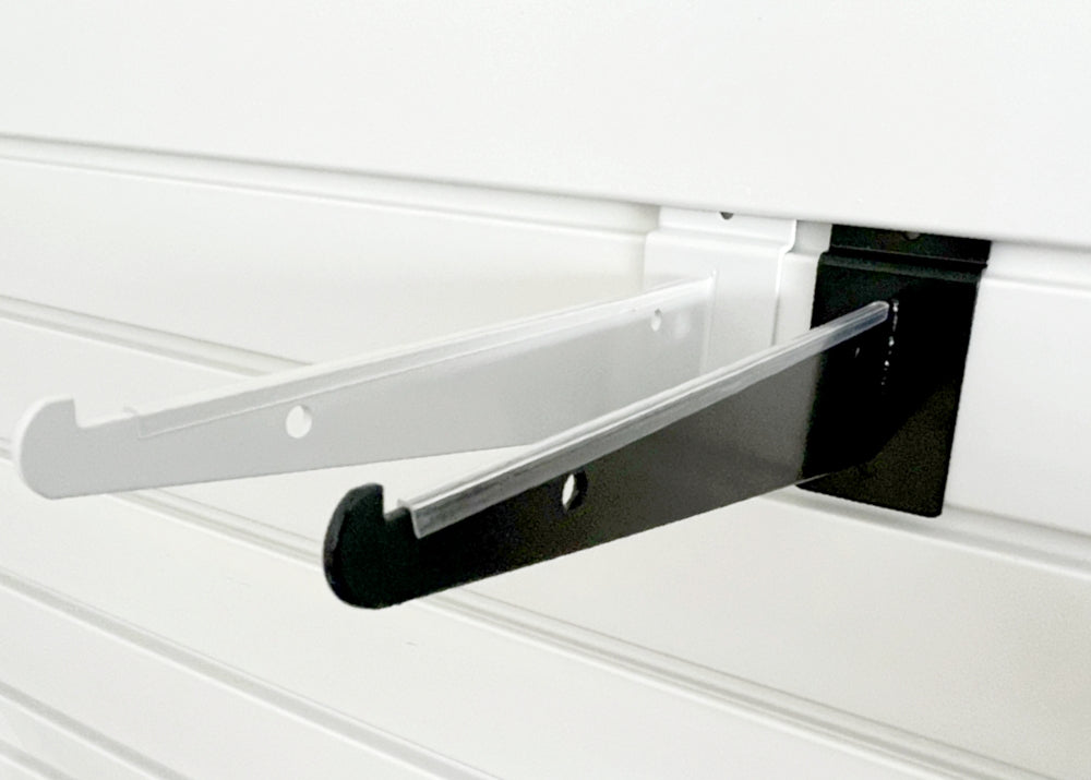 14" Shelf Bracket White for Slatwall (50- pack)