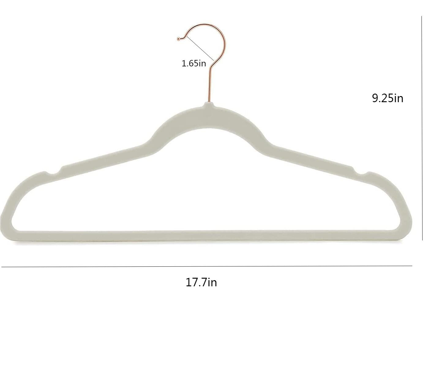 200-Pack WisdomFur Premium Velvet Hangers - Non-Slip, Heavy Duty, 18 Inches 360° Swivel Hooks, Ideal for Jumper, Pullovers, Jackets, and Hoodies