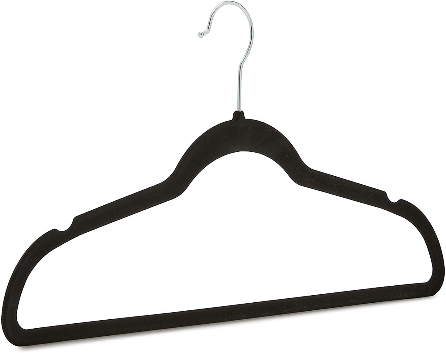 200-Pack WisdomFur Premium Velvet Hangers - Non-Slip, Heavy Duty, 18 Inches 360° Swivel Hooks, Ideal for Jumper, Pullovers, Jackets, and Hoodies