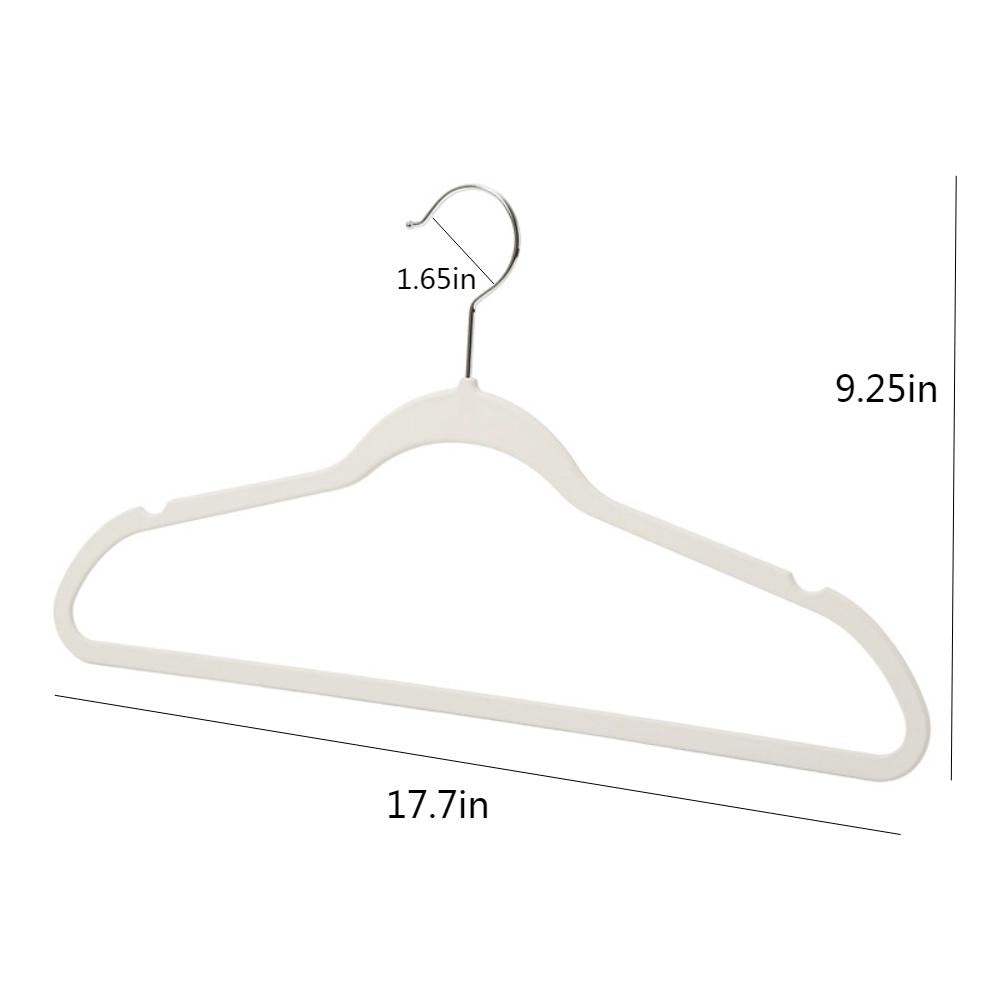 200-Pack WisdomFur Premium Velvet Hangers - Non-Slip, Heavy Duty, 18 Inches 360° Swivel Hooks, Ideal for Jumper, Pullovers, Jackets, and Hoodies