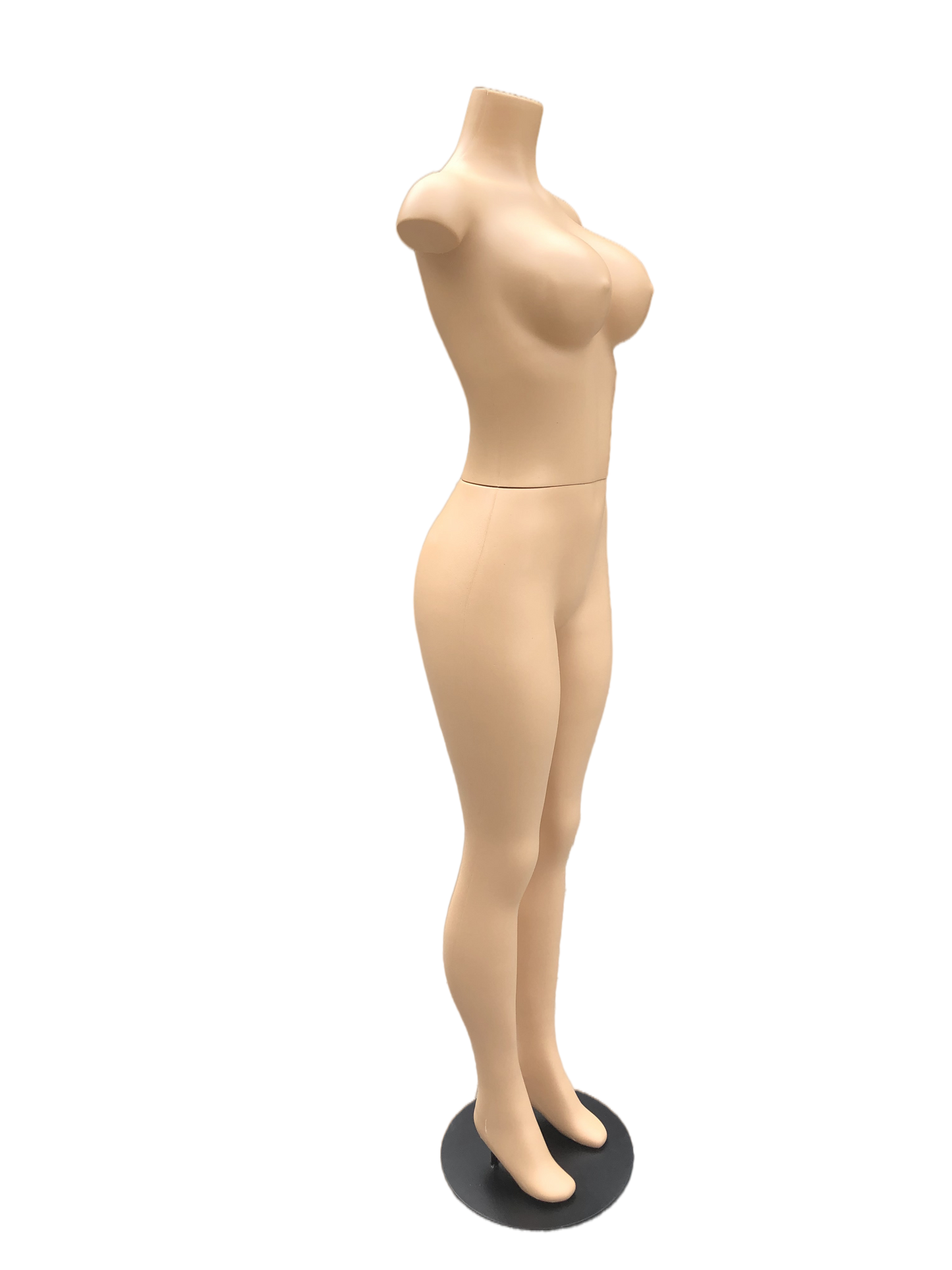 Full Body Brazilian Shape Female Mannequin - Plastic Display Model with Metal Base