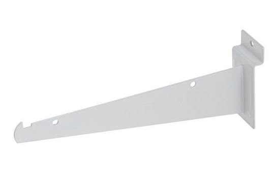 10 inch  Shelf Bracket White for Slatwall (50- pack)