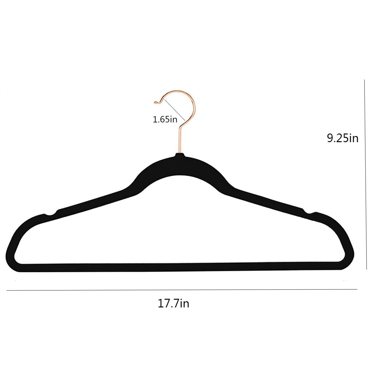 200-Pack WisdomFur Premium Velvet Hangers - Non-Slip, Heavy Duty, 18 Inches 360° Swivel Hooks, Ideal for Jumper, Pullovers, Jackets, and Hoodies