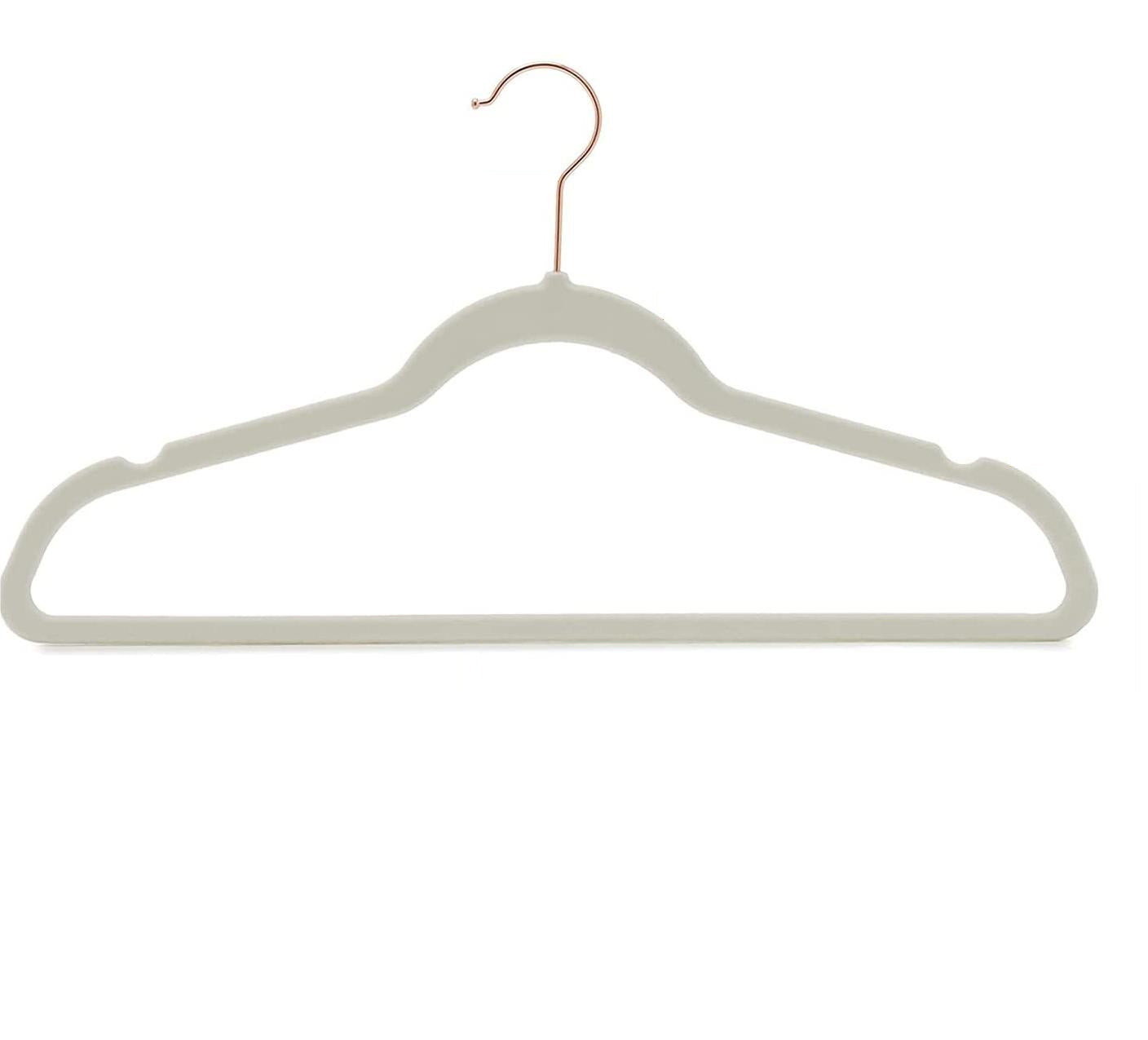 200-Pack WisdomFur Premium Velvet Hangers - Non-Slip, Heavy Duty, 18 Inches 360° Swivel Hooks, Ideal for Jumper, Pullovers, Jackets, and Hoodies