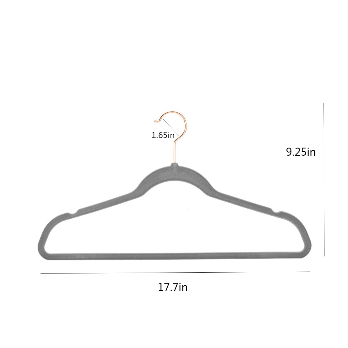 200-Pack WisdomFur Premium Velvet Hangers - Non-Slip, Heavy Duty, 18 Inches 360° Swivel Hooks, Ideal for Jumper, Pullovers, Jackets, and Hoodies