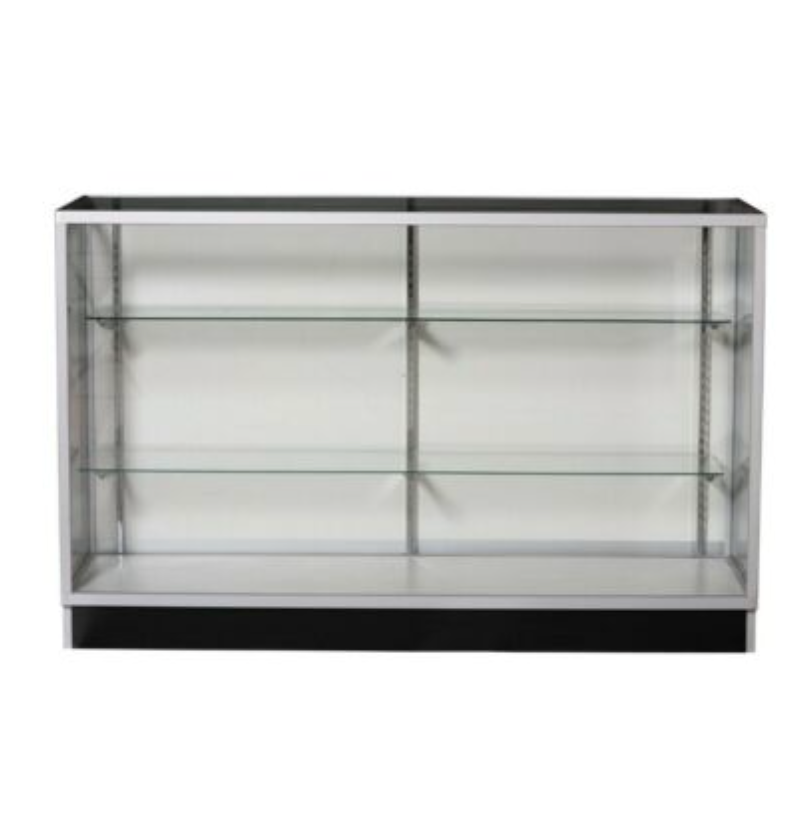 Extra Vision Display 48 Inch Glass Showcase Aluminum Frame Glass Shelving/GS4