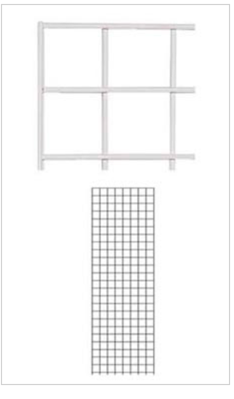 3pc 2 x 6 ft Wire Grid Panel