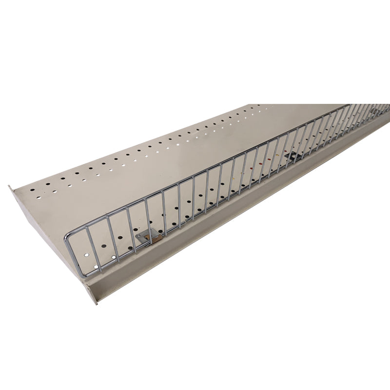 Front Wire Rack With Trim Retail Gondola Shelf Front Wire Fence Guard Rail – Wisdom Fixtures