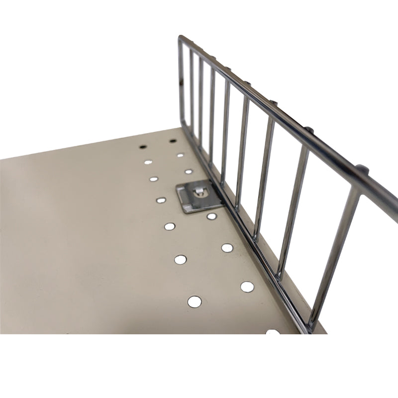 Front Wire Rack With Trim Retail Gondola Shelf Front Wire Fence Guard Rail – Wisdom Fixtures