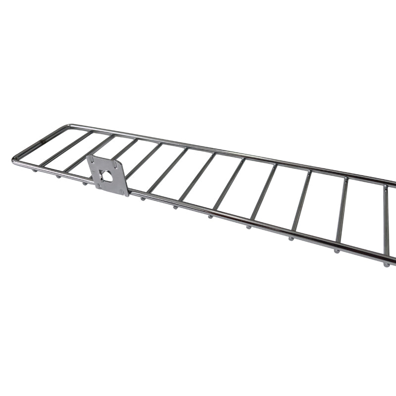 Front Wire Rack With Trim Retail Gondola Shelf Front Wire Fence Guard Rail – Wisdom Fixtures