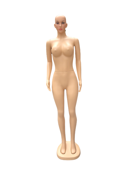 Full Body Brazilian Shape Female Mannequin - Plastic Display Model with Metal Base