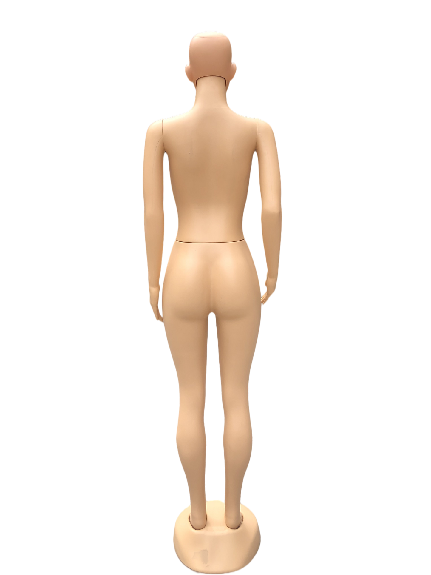 Full Body Brazilian Shape Female Mannequin - Plastic Display Model with Metal Base