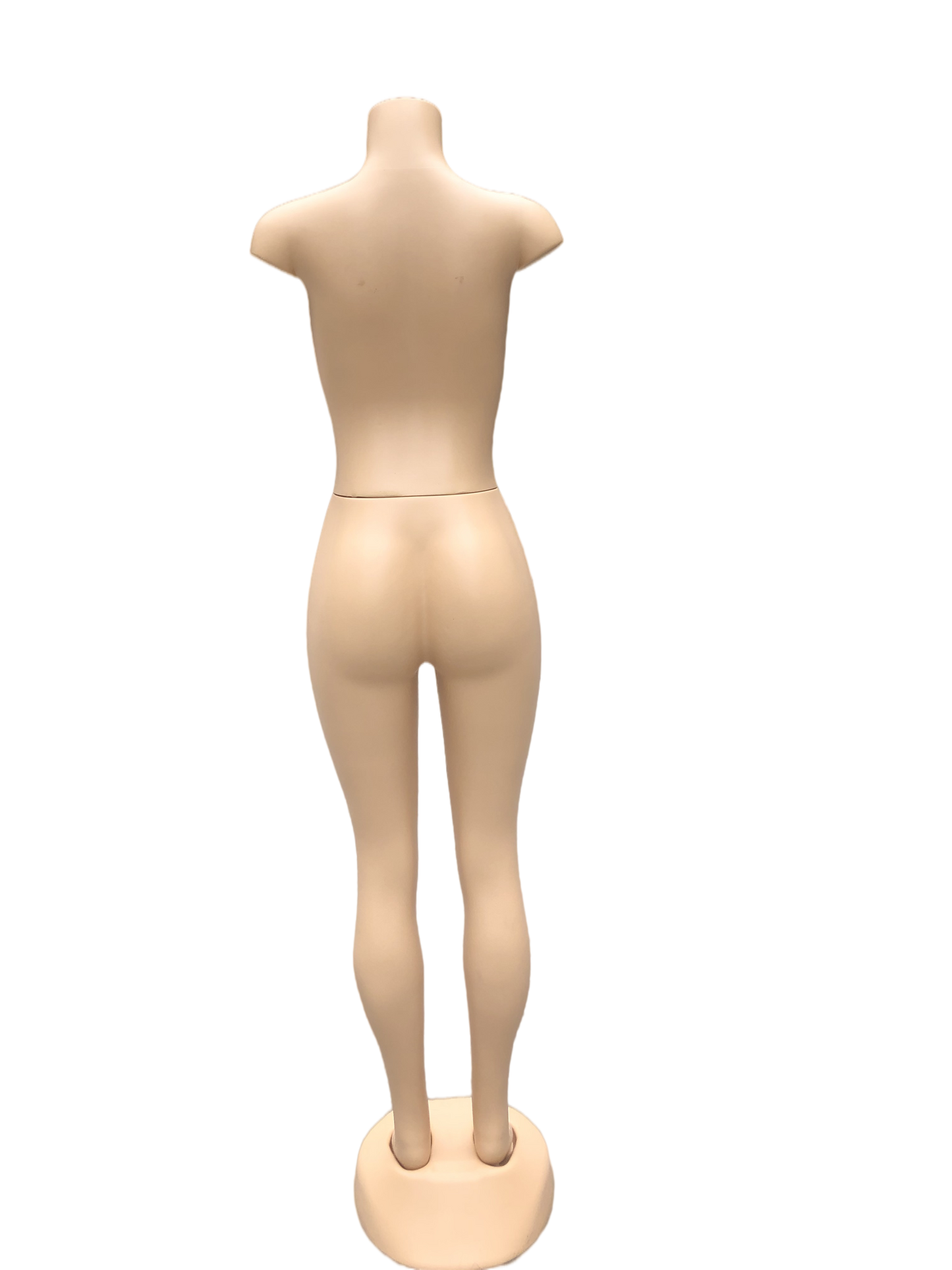 Full Body Brazilian Shape Female Mannequin - Plastic Display Model with Metal Base