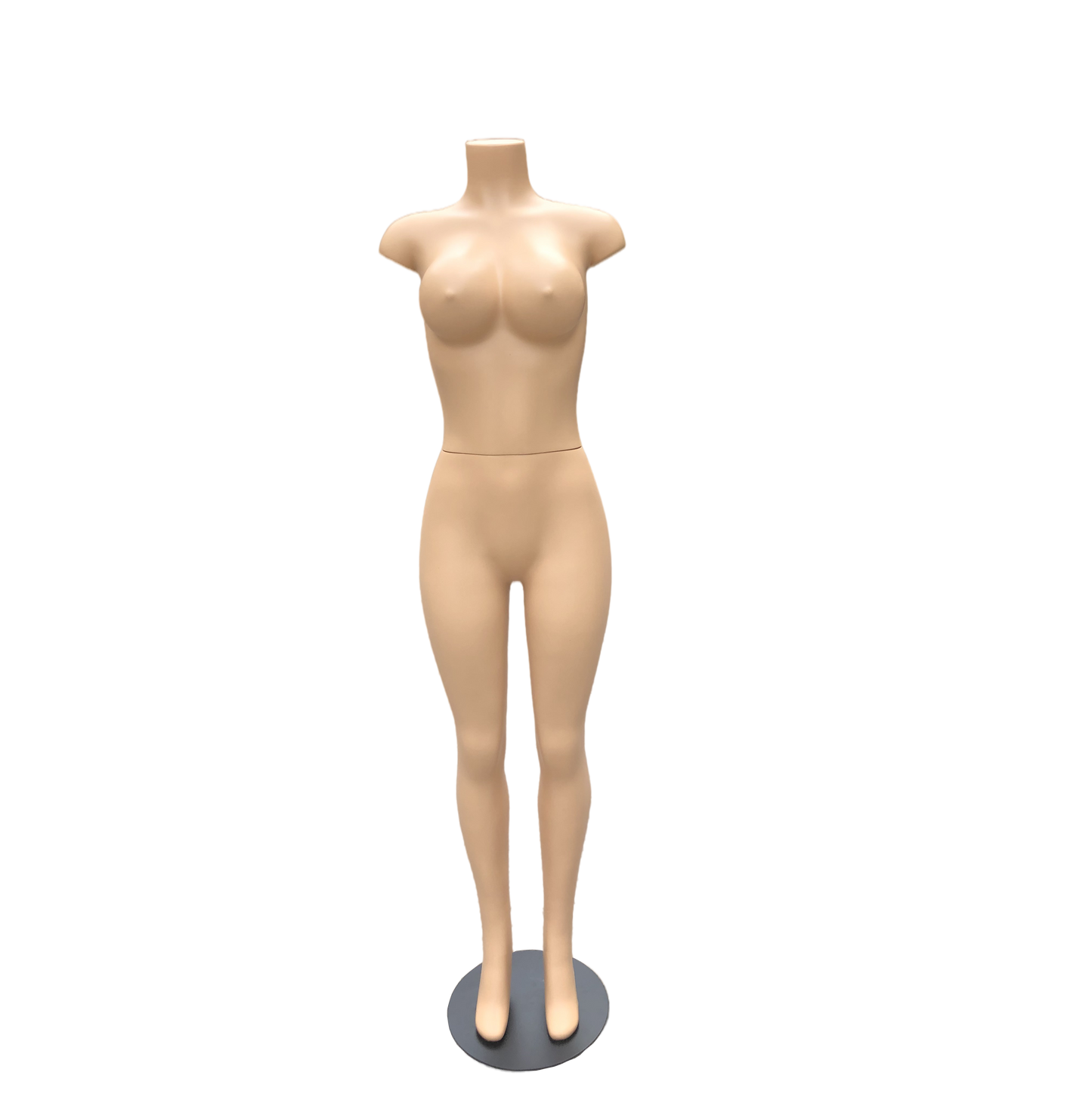 Full Body Brazilian Shape Female Mannequin - Plastic Display Model with Metal Base