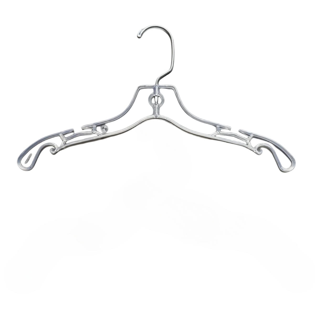 100-Pack WisdomFur Premium Kids Plastic Hangers - Durable Non-Slip, Plastic Baby Hangers, Baby Clothes Hanger - Newborn, Baby, Toddler and Kids Hanger for Closet - For Home and Closet Organization (Clear)