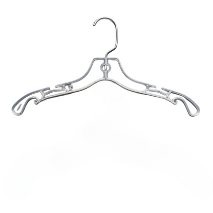 100-Pack WisdomFur Premium Kids Plastic Hangers - Durable Non-Slip, Plastic Baby Hangers, Baby Clothes Hanger - Newborn, Baby, Toddler and Kids Hanger for Closet - For Home and Closet Organization (Clear)