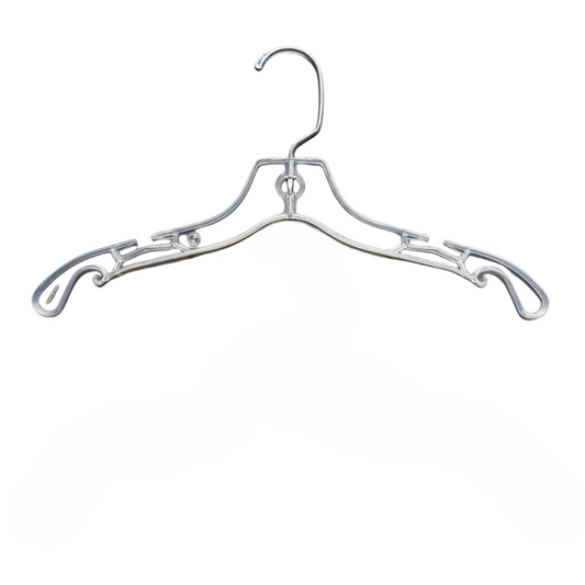 100-Pack WisdomFur Premium Kids Plastic Hangers - Durable Non-Slip, Plastic Baby Hangers, Baby Clothes Hanger - Newborn, Baby, Toddler and Kids Hanger for Closet - For Home and Closet Organization (Clear)