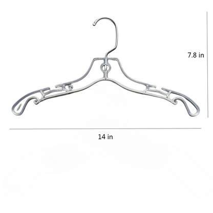 100-Pack WisdomFur Premium Kids Plastic Hangers - Durable Non-Slip, Plastic Baby Hangers, Baby Clothes Hanger - Newborn, Baby, Toddler and Kids Hanger for Closet - For Home and Closet Organization (Clear)