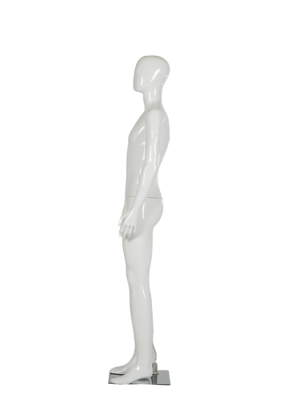 Egghead Male Full Body Mannequin Gloss white skin tone