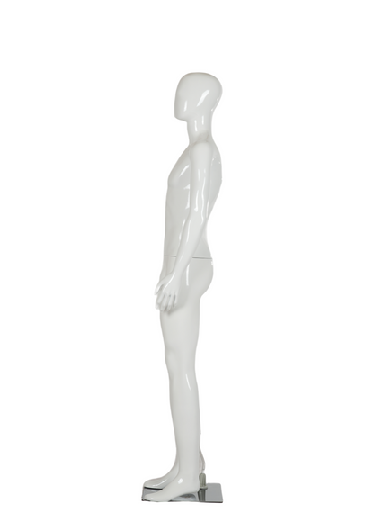 Egghead Male Full Body Mannequin Gloss white skin tone