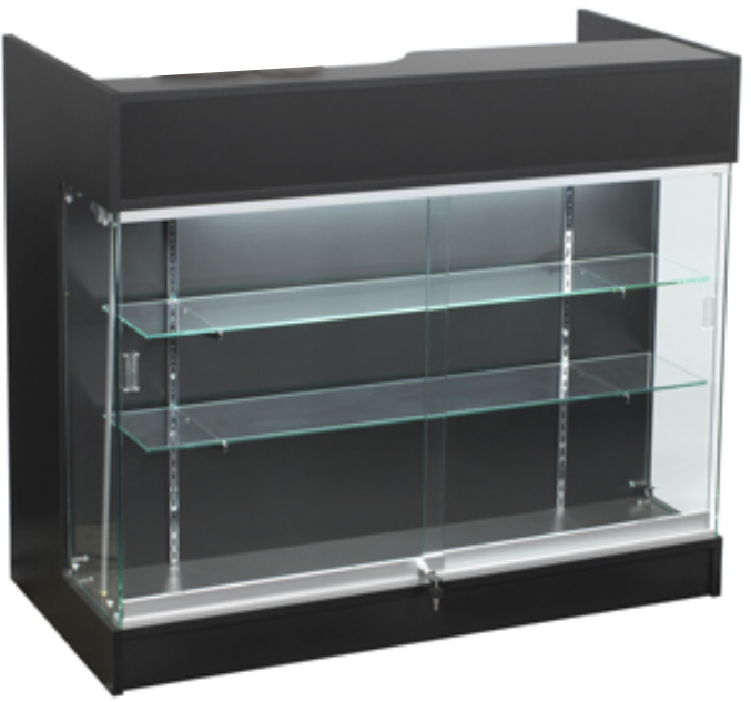 Display Case Front Fasteners Wisdomfur 4ft Cash Wrap,Display Case Front, Tempered Glass, Locking Dr ...