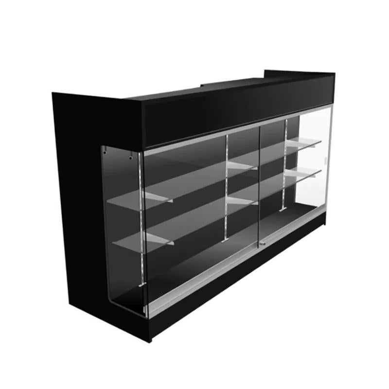 Display Case Front Fasteners Wisdomfur 6ft Cash Wrap,Display Case Front, Tempered Glass, Locking Dr ...