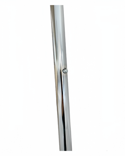 Wisdomfur Double Bars Garment Rack with Wheels, Heavy Duty Garment Rack for Hanging Clothes, Chrome, Standard Rolling Garment Rack with Wheels - Chrome