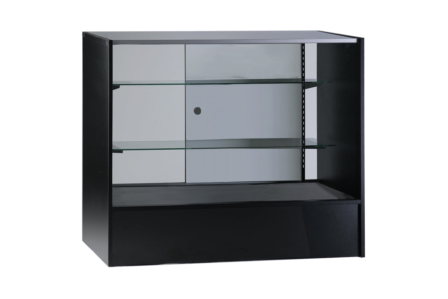 Wood Full Vision Display 70 Inch Showcase with Adjustable Glass Shelving/FS6