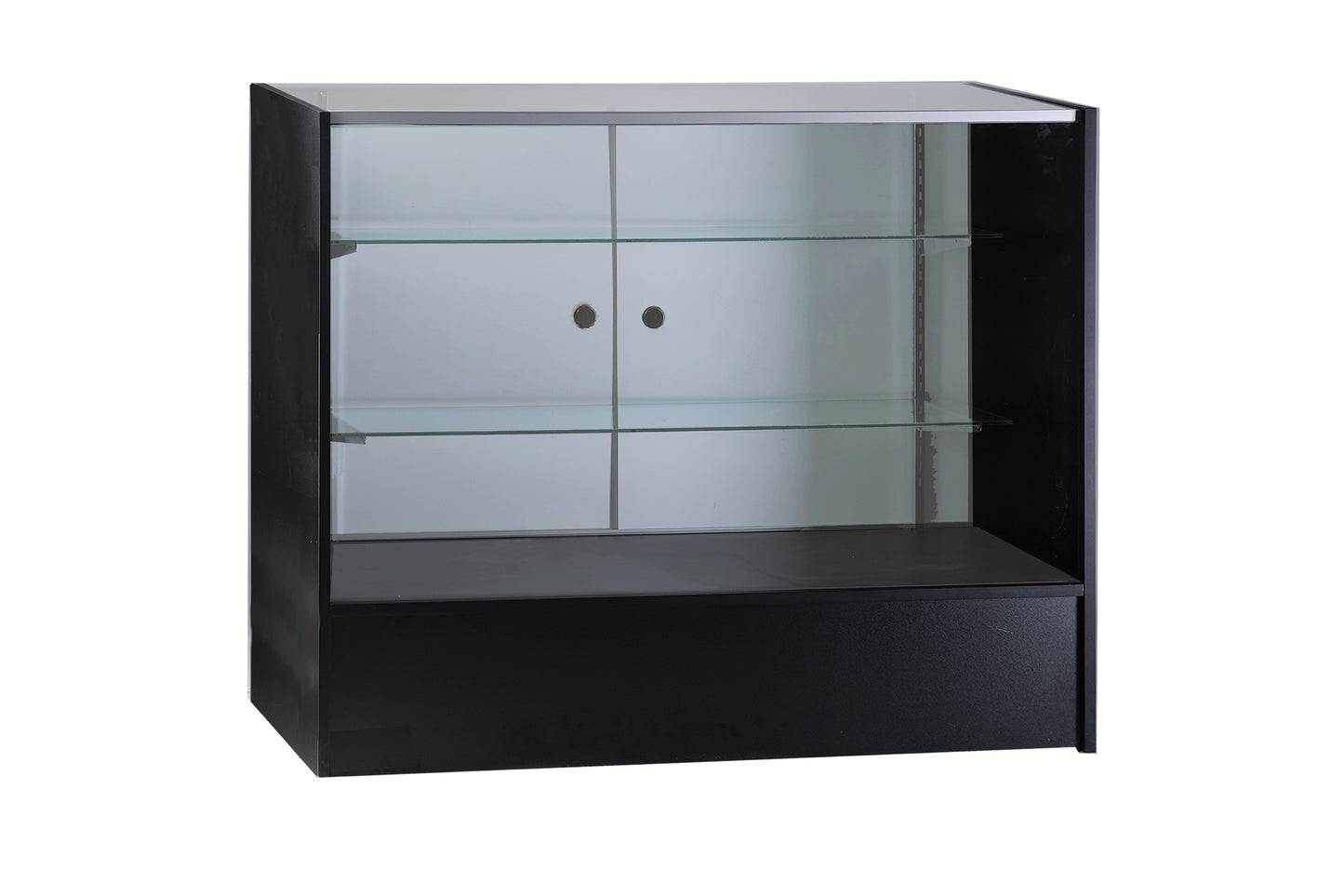 Wood Full Vision Display 70 Inch Showcase with Adjustable Glass Shelving/FS6