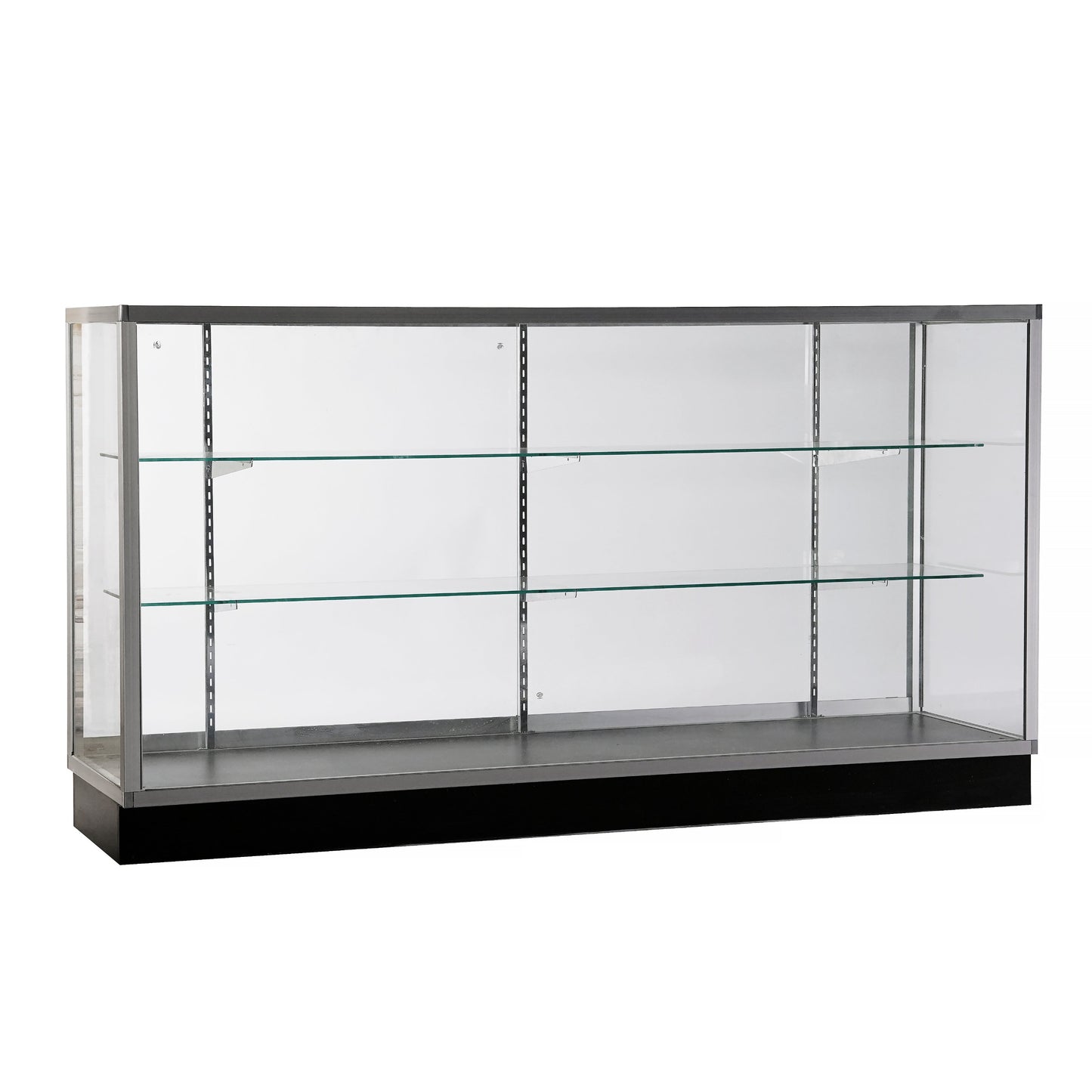 Extra Vision Display 70" Glass Showcase Aluminum Frame Glass Shelving/GS6