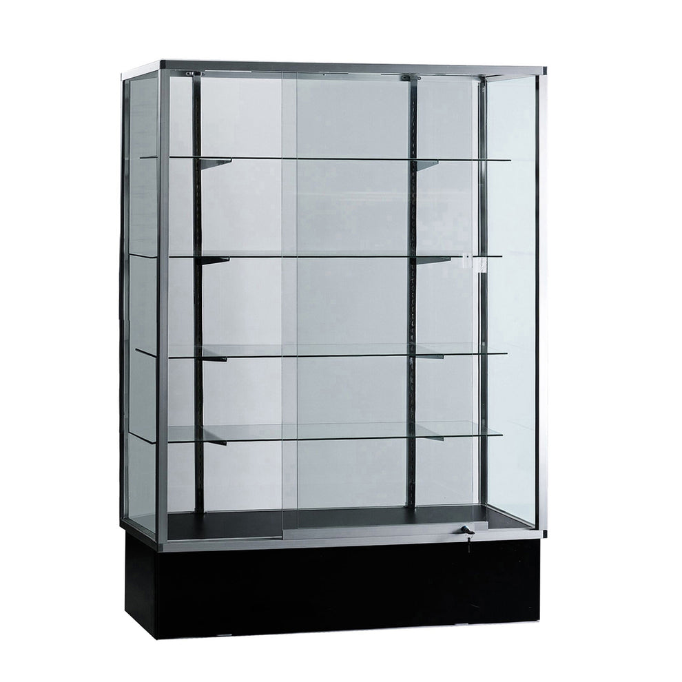Extra Vision Aluminum Frame All Glass Wall Case Display/SGWC4B – Wisdom ...