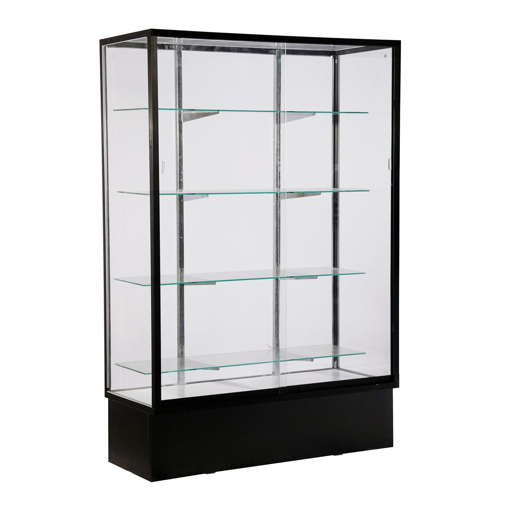 Extra Vision Aluminum Frame All Glass Wall Case Display/SGWC4B Wisdom