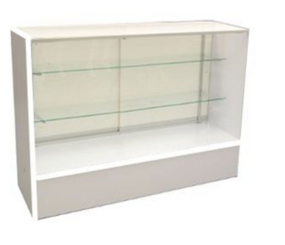 Wood Full Vision Display 70 Inch Showcase with Adjustable Glass Shelving/FS6