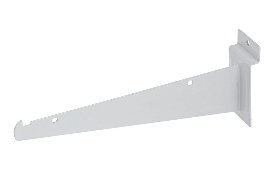 12"  Shelf Bracket White for Slatwall (50- pack)