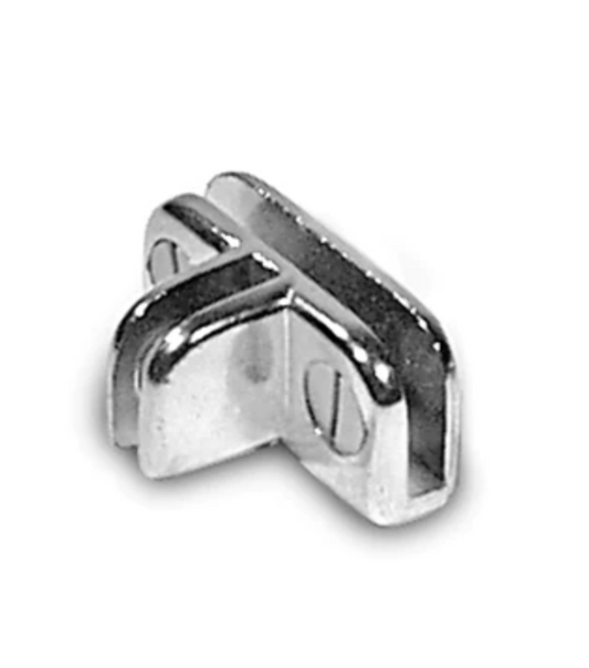 3 Way 90 Degrees Adjustable Shelf Glass Connector - Chrome/Single PC